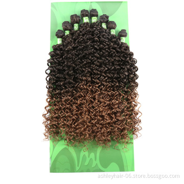 Water Wave High Quality High Temperature Fiber Heat Safe Synthetic Hairs Hair Bundles Weave Hair Packs Extensions Extension
